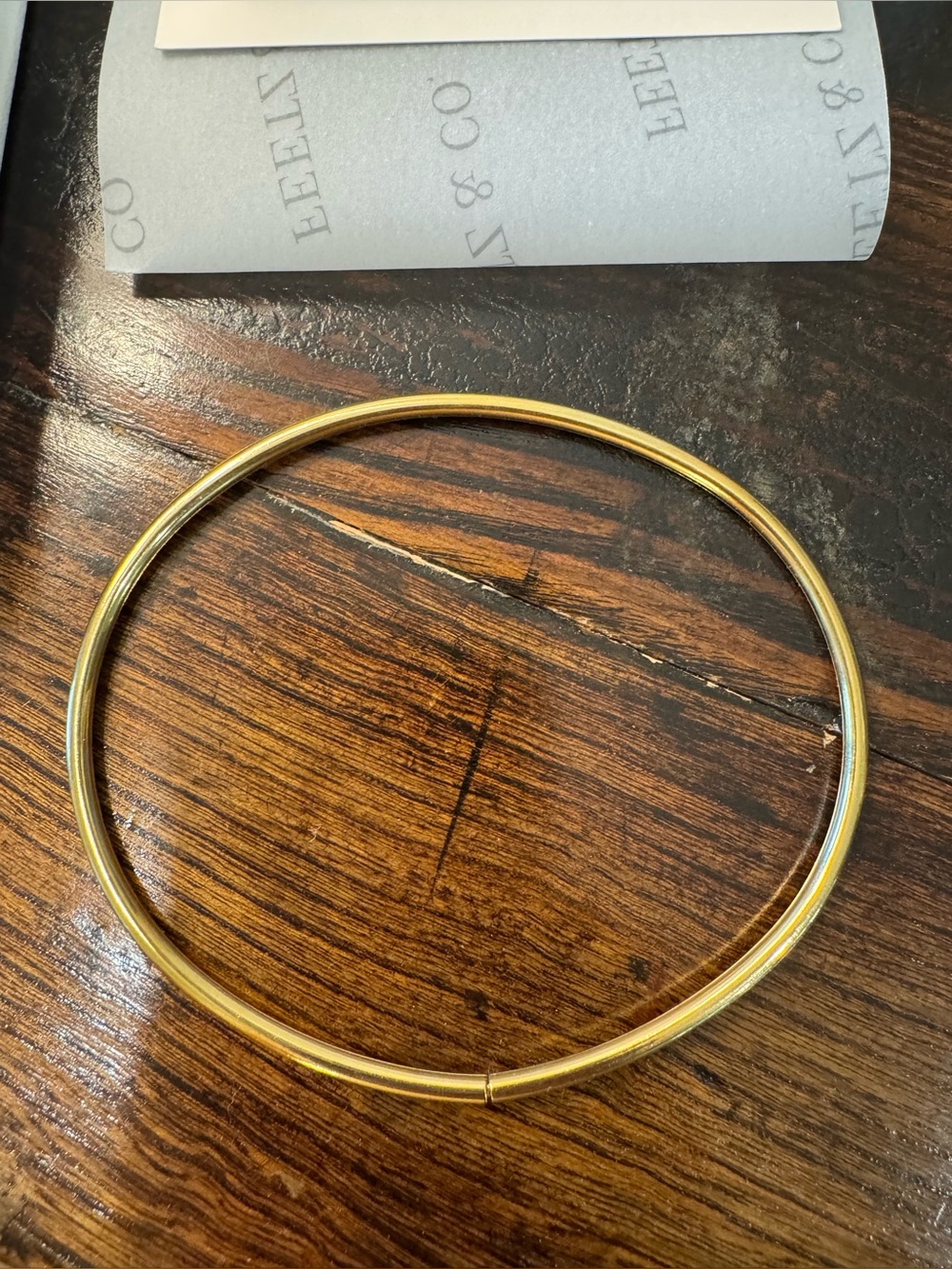 NIB Gold Halo Anklet by Feetz &Co. size large - Picture 5 of 6